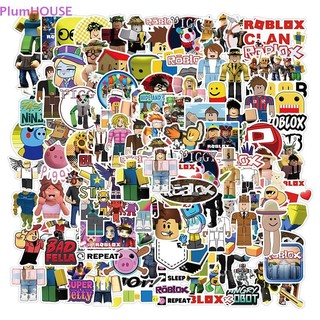 Plumhouse 100 Cái / bộ Roblox Game Anime Hình Hành Lý Cốc Notebook Miếng Dán Chống Thấm Nước VN