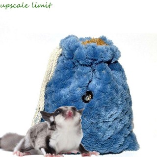 Túi ngủ UPSCALE LIMIT Sugar Glider, Túi đi chơi Hamster ấm áp mềm mại, Hộp đựng sóc thoải mái với dây rút Túi đựng chuột Hamster nhung mùa thu