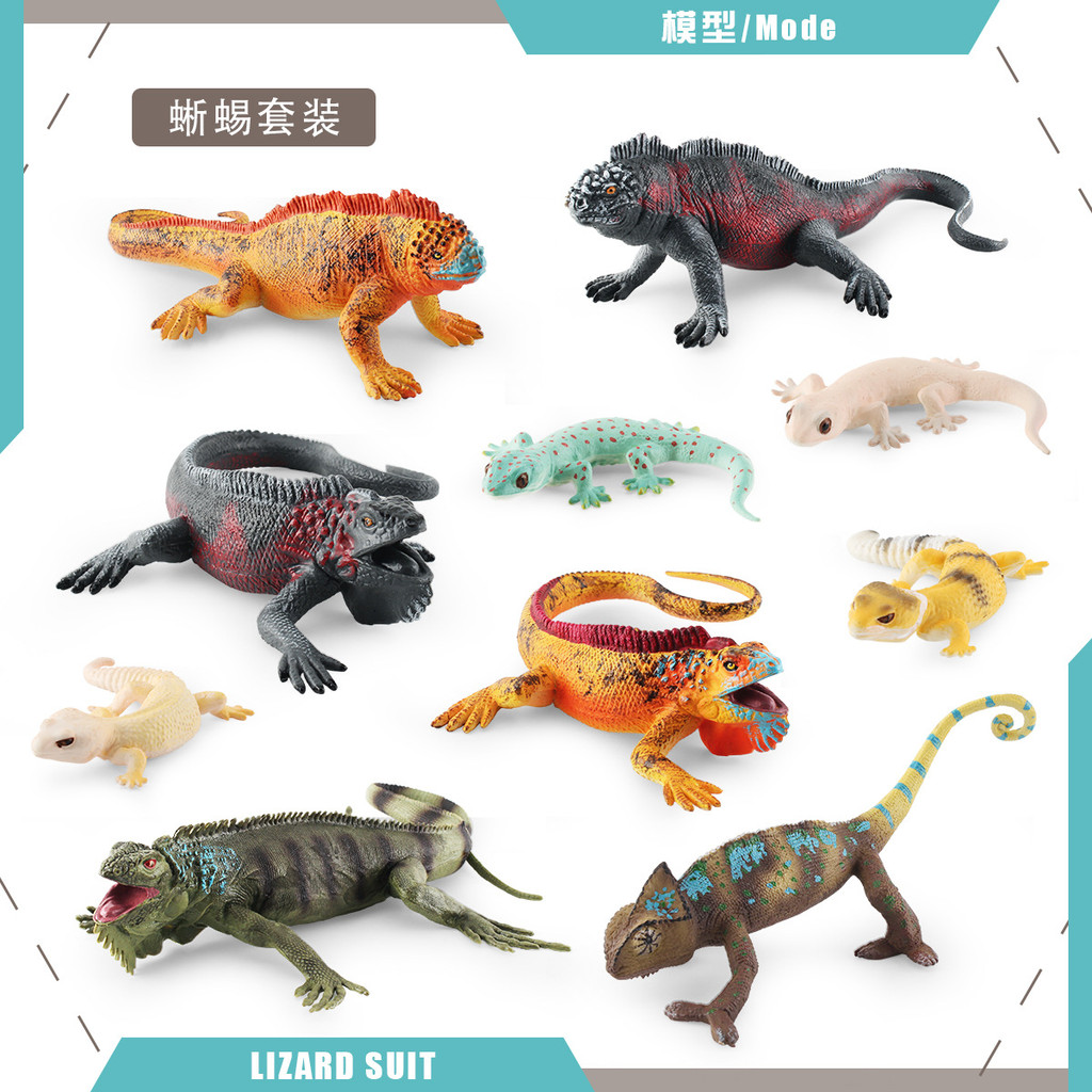 ♞Bán hàng trực tiếp tại nhà máy♞Mô Phỏng Thằn Lằn Chameleon Đổ Bộ Bò Sát Mô Hình Da Báo In Tắc kè Ig