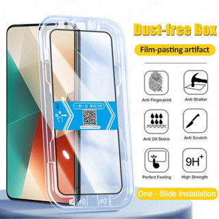 Kính cường lực khung tự dán Cho Xiaomi Mi Redmi Note 7 8 9 9S 10 10S 11 11S 12 14 13 Pro 5G 9A 9C 9T 10A 10C 12C 13C 14C A3