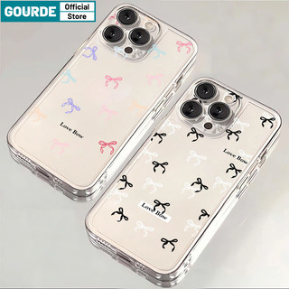 Ốp Lưng iPhone đẹp coquette nơ trong suốt in hình Cho iPhone 16 15 14 12 13 11 Pro Max IP 7 8 Plus Iphon X XS XR XsMax Ốp Điện Thoại Full màn hình Bowknot Mềm TPU Cao Cấp Chống Sốc-Gourde Case