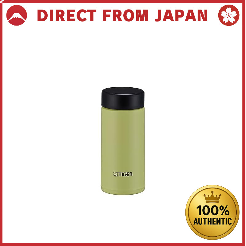 【Dishwasher Safe & Integrated Cap Model】 TIGER Thermos Bottle 200ml, Suitable for Hot Water, Screw S