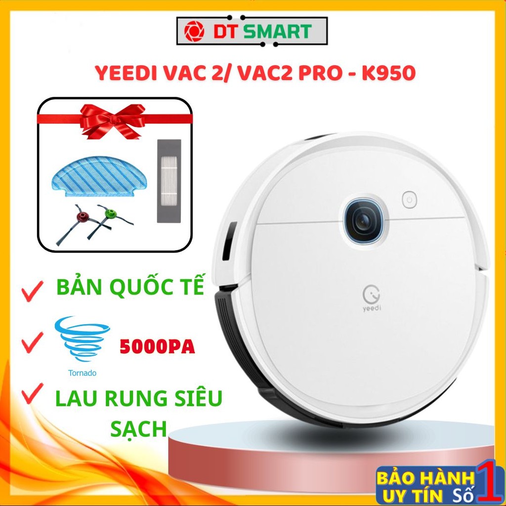 Robot hút bụi lau nhà Yeedi Vac 2/ Vac 2 Pro ( K950), bản quốc tế new 100%, bảo hành 12 tháng