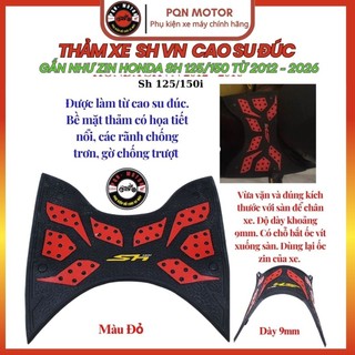 Thảm để chân Sh 2012-2016. Thảm Cao Su Sh 125/150i Dày Đẹp