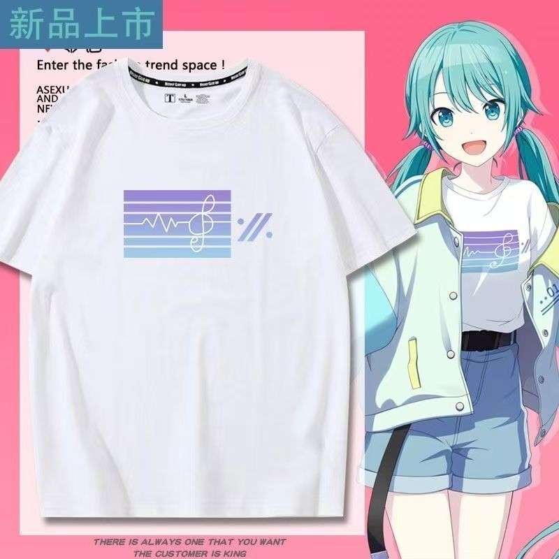 PJSK Project Sekai - Áo Thun Cosplay Hatsune Miku với Màu Sắc Phong Cách