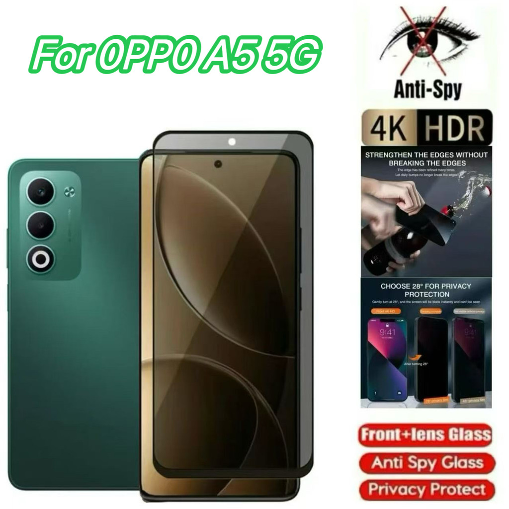 Phim chống nhìn trộm cho OPPO A5 5G A5X A5Pro 5G A3Pro A3 A3X Kính cường lực chống sốc