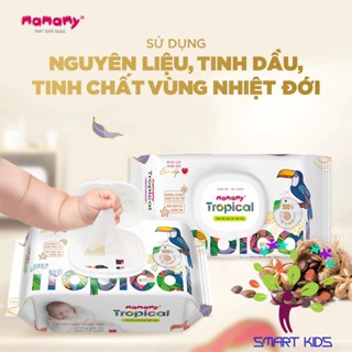 Combo 6 Gói Khăn ướt Mamamy Tropical Premium 60 Tờ Và 90 Tờ