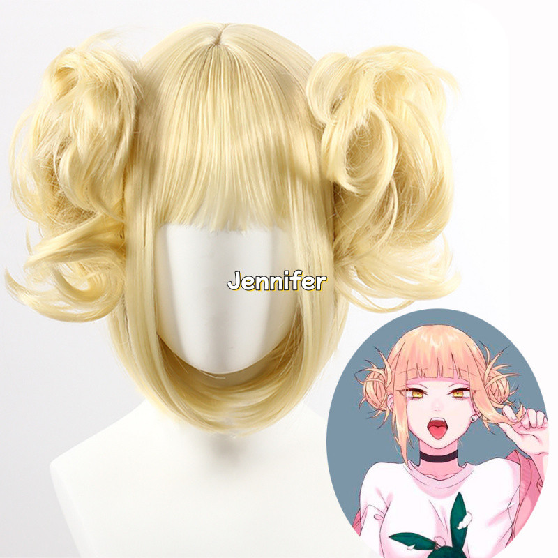 Boku No Hero Academy Cross My Body Synthetic Hair Wig Cosplay My Hero Academy Himiko Toga Cosplay Pa
