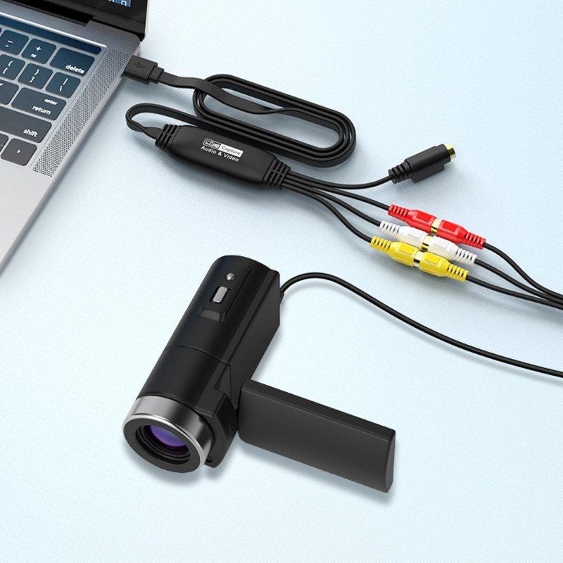 WU USB Video Capture Card USB 2 0 Video Capture Adapter Cáp Chuyển Đổi Dây Tương Thích Rộng Với Ổ Đĩ