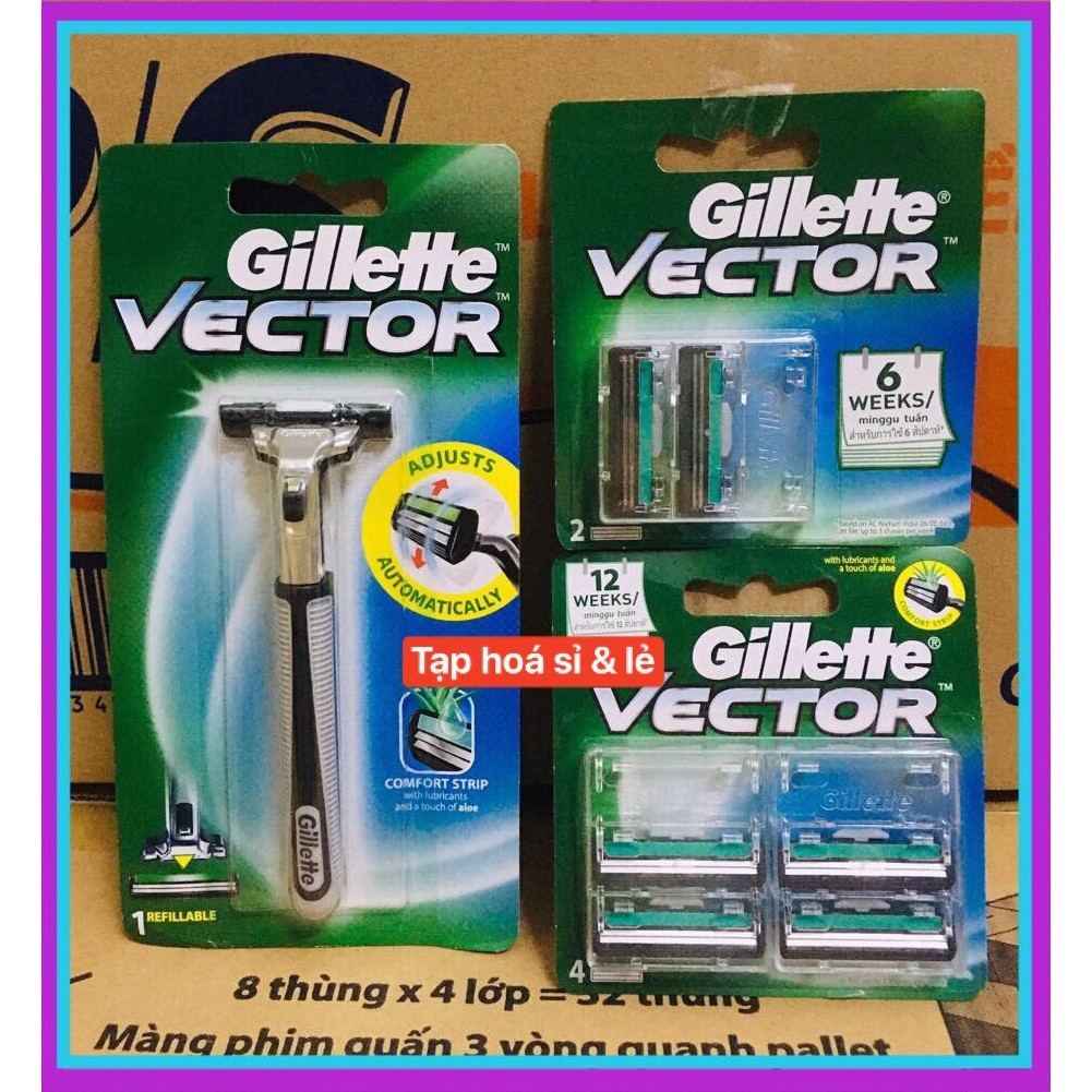 Dao cạo râu 2 lưỡi Gillette Vector/ lưỡi dao vector