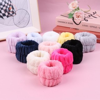 Aacar Face Wash Wristbands Microfiber Thấm Hút Cổ Tay Rửa Mặt Spa *
