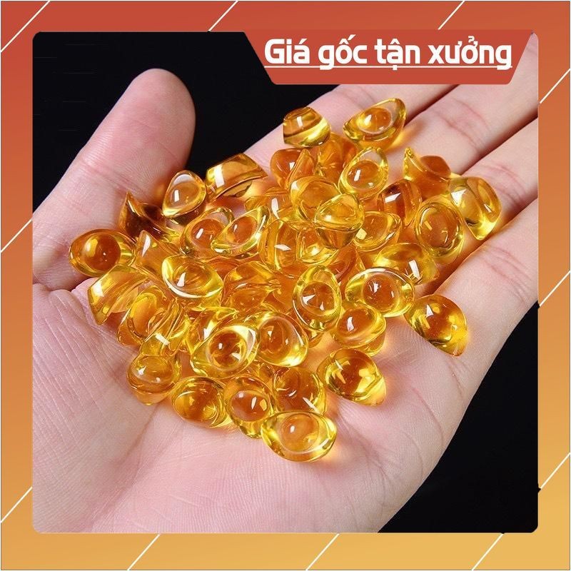 Thỏi Vàng Thuỷ Tinh 2cm Kim Nguyên Bảo Đặt Bàn Thờ Thần Tài Phong Thủy Thần Tài May Mắn
