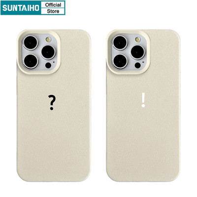 Suntaiho Vỏ Thời Trang Dấu Câu Hỏi Họa Tiết Ốp lưng Iphone 16 15 14 13 12 11 Pro Max IP 7 8 Plus Iphon X Xs XR Xs Max Silicon Mềm Cao Cấp Chống Sốc Ốp Lưng