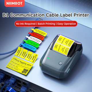 Máy in nhãn cáp mạng NIIMBOT B1, Máy in dự án cáp nguồn, Nhãn dán đánh dấu công tắc.