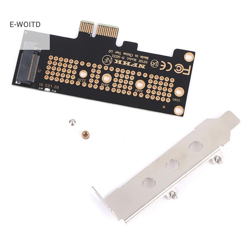 E-woitd NVMe PCIe M.2 NGFF SSD sang PCIe x1 thẻ chuyển đổi PCIe x1 sang M.2 Có bracke HNVN