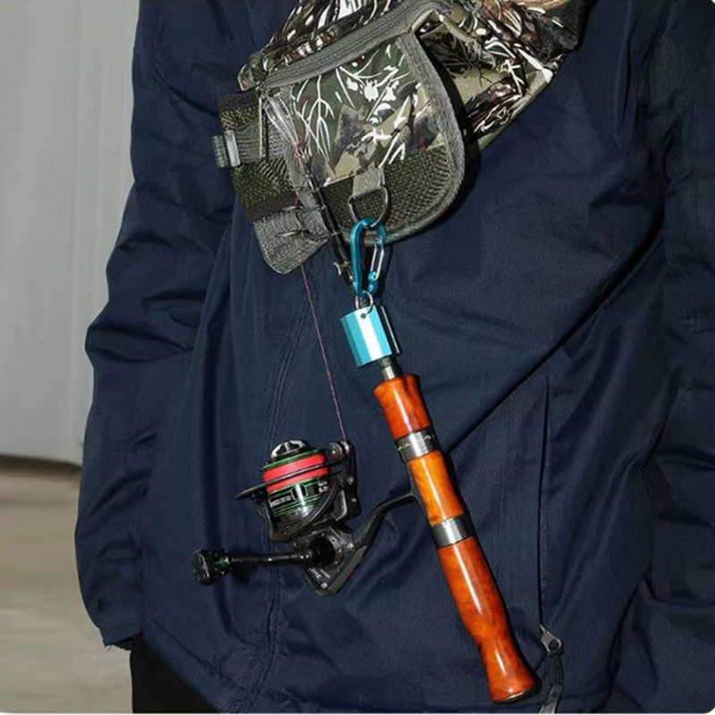 Mon Wearable Fishing Rod Clip Fly Fishing Rod Holders Thay thế cần câu Hợp kim nhôm Giá đỡ cần câu