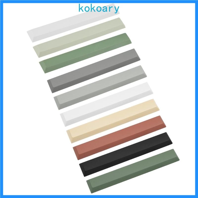 KOK Spacebar Keycaps PBT Space Bar Keycap 6 25u 6 25X 7u Keycap Trắng Đen Xám Vàng Xanh Hồng Cho Cơ 