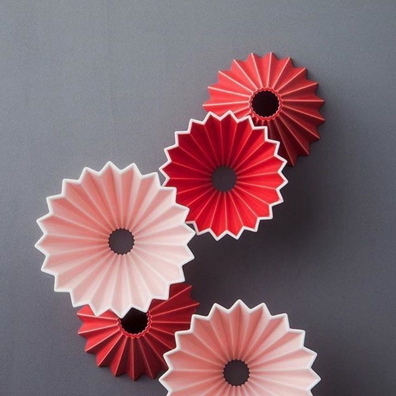 Cốc lọc origami pha cà phê bằng tay, cốc lọc gốm, cốc bánh
