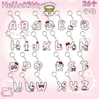  🍥jellycuty🍥Chữ Cái Tiếng Anh Móc Khóa Hello Kitty Móc Khóa Cặp Đôi Móc Khóa Lời Chúc Tốt Nhất Móc Khóa Người Bạn Quà Tặng Sinh 