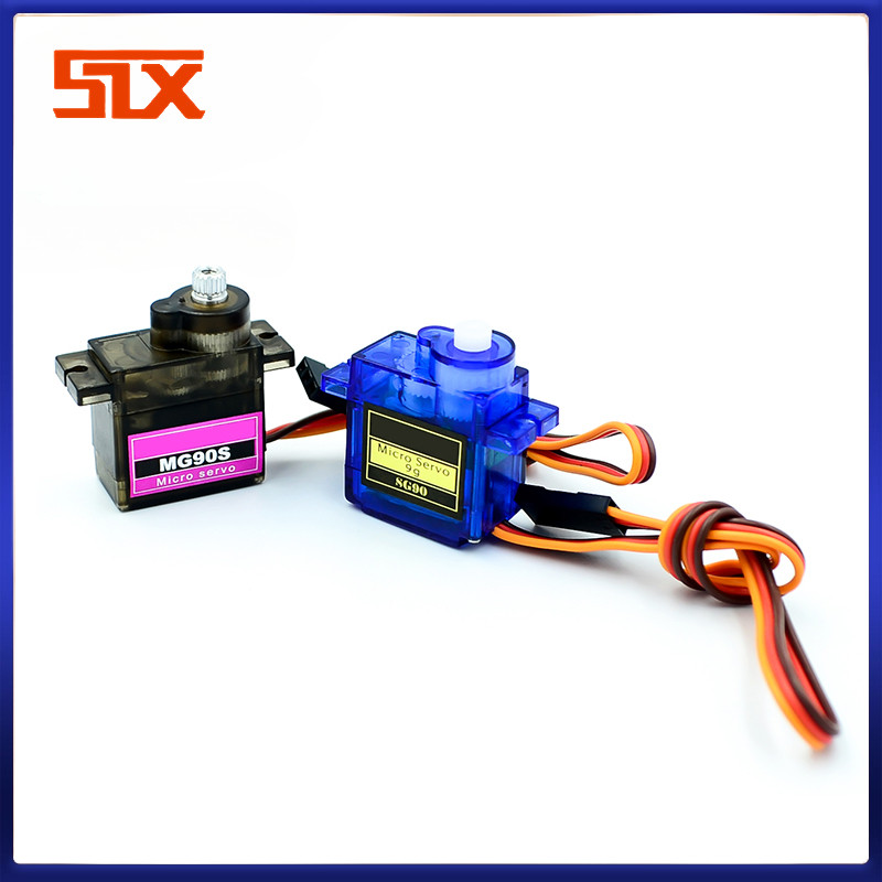 Bánh lái Servo SG90 MG90S 9g Bánh lái 450 Máy chủ ô tô trực thăng 180 độ 360 độ
