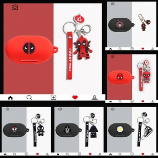 AK1705 Anker Soundcore V30i case/ V20i / A40i Case Dustproof Shockproof Soft Washable Portable Silicone Protective Case with cartoon pendant for Anker