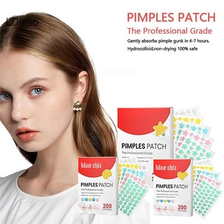 LUImo 200 Cái / bộ Màu Hỗn Hợp Hoạt Hình Mụn Miếng Dán Hình Ngôi Sao Hình Trái Tim Hình Tròn Dán Chăm Sóc Da Và Mặt Dụng Cụ Trang Điểm SBS