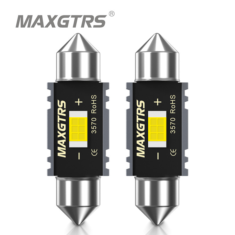 MAXGTRS 2x Festoon C5W C10W 3570 Bóng Đèn Chip Canbus 31mm / 36mm / 39mm / 41mm Đèn LED Ô Tô Nội Thấ