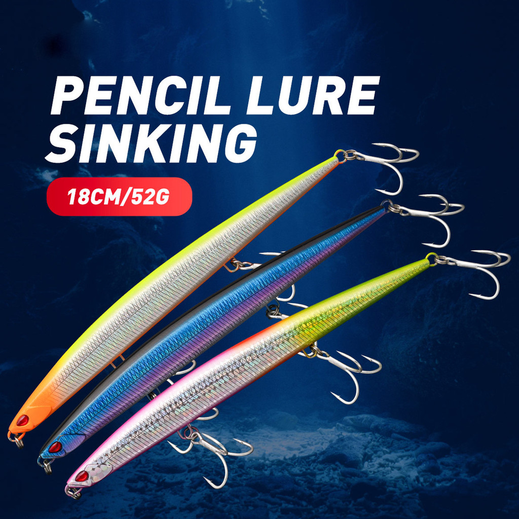 Dụ Mồi Câu Cá Mồi Bút Chì Chì Chì Chì Chì Chì Mồi Câu Cá Biển 18cm52g Thuyền Câu Cá Biển Xa GT Mồi G