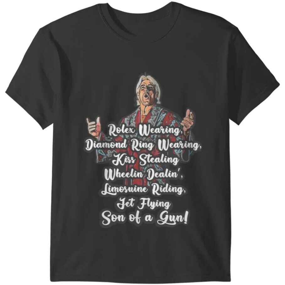 Áo thun ngắn tay Vtg Ric Flair