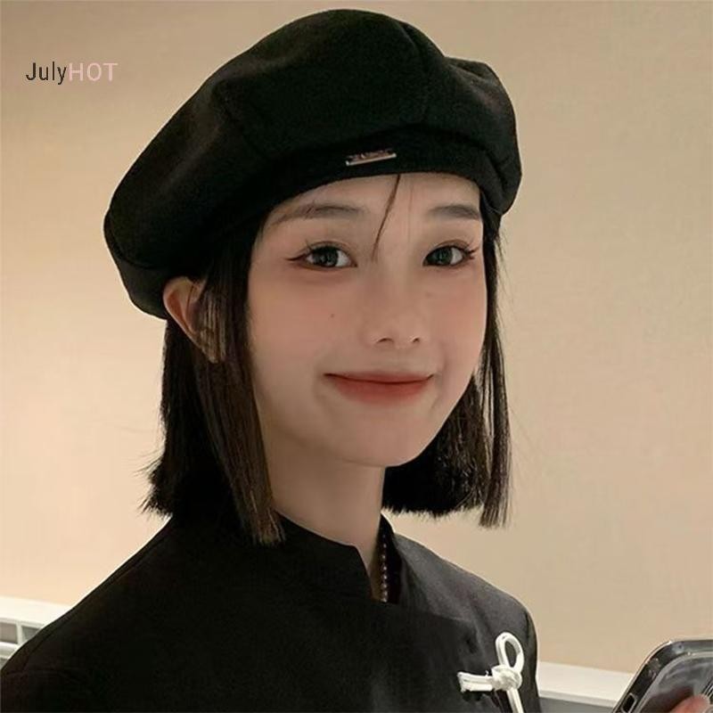 Julyhot Màu Trơn Nữ Mũ Nồi Thời Trang Hàn Quốc Retro Hình Bát Giác Mũ Nữ Thanh Lịch Nghệ Sĩ Họa Sĩ Mũ Newsboy Beanie Bonnet Massivedeals | BigBuy360 - bigbuy360.vn
