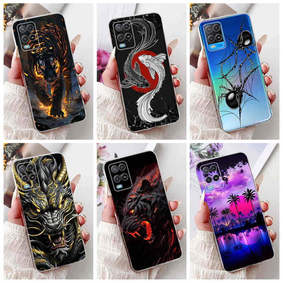 Oppo A54 CPH2239 Vỏ điện thoại TPU silicon mềm thời trang mới OppoA54 4G