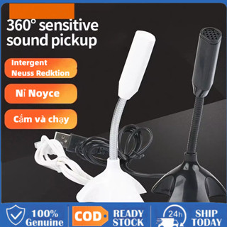 [Bán chạy] Micro Mini Kết Nối USB Cho MáyTính/Laptop/PC/Notebook, Micro USB Mini Để Bàn Di Động Kèm Giá Tiện Dụng