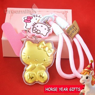  Tinh Tế Hello Kitty Vàng Lá Điện Thoại Dây Xích Mèo Dễ Thương Móc Khóa Túi Mặt Dây Chuyền Trang Trí Quà Tặng 