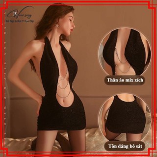  Váy Ngủ Body Bó Sát Gợi Cảm Nữ Thư Ký Sexy Cám Dỗ MS1842  CWEAR.SEXY_ĐỒ NGỦ & NỘI Y CAO CẤP  