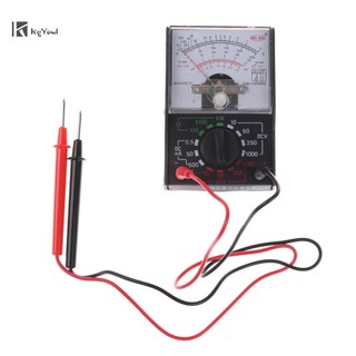 KgYewl DC / AC 1000V Vôn Kế 250mA Ampe Kế Điện Trở 1K Analog Đồng Hồ Vạn Năng Công Cụ Mới