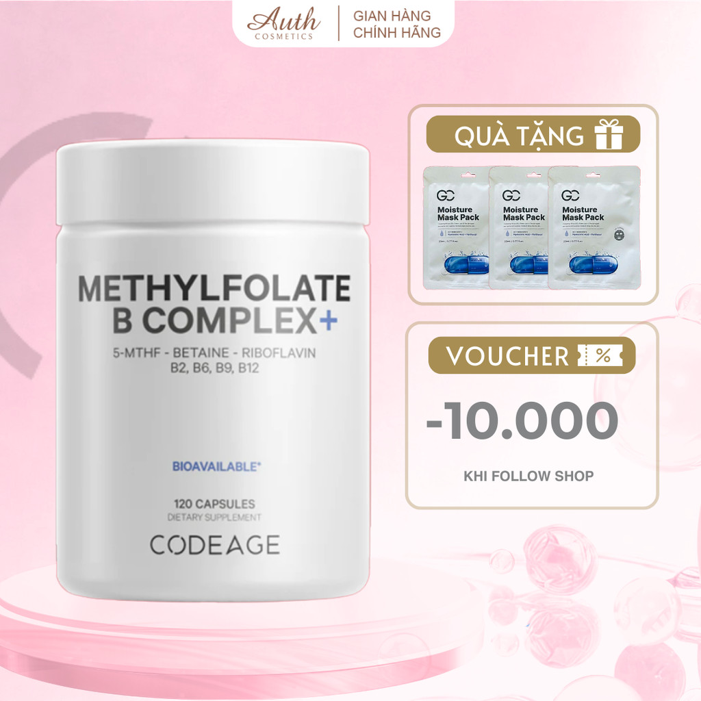 Viên uống cải thiện chức năng não bộ CodeAge Vitamins Codeage Methyl-Elite + 120 viên