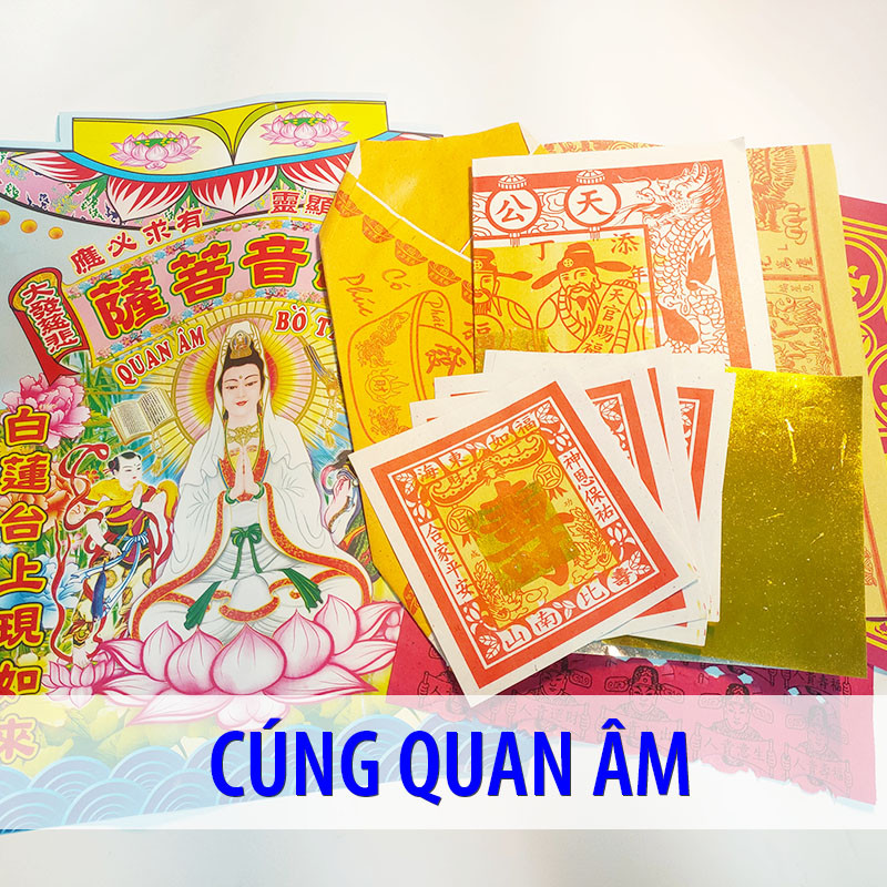 Bộ Giấy Cúng Phật Bà Quan Âm