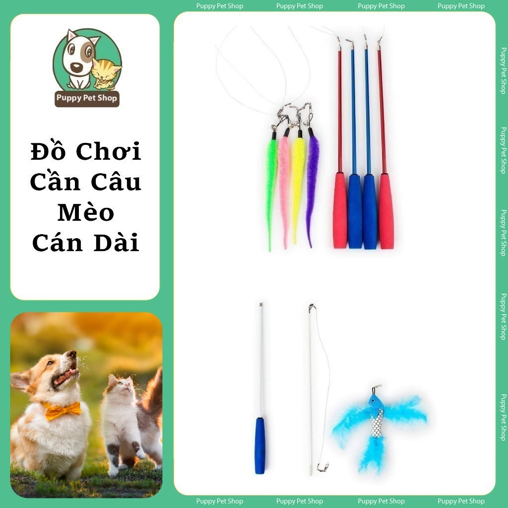 Đồ Chơi Cần Câu Cán Dài Cho Mèo