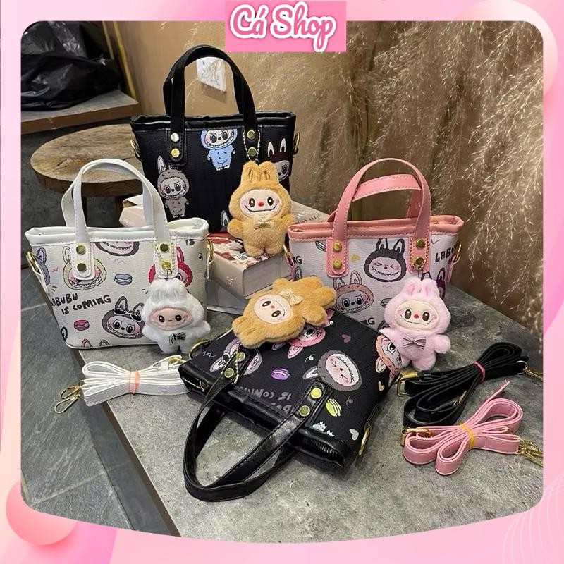 Xả Túi xách mini labubu T10, túi xách tay dáng làn labubu cho bé gái