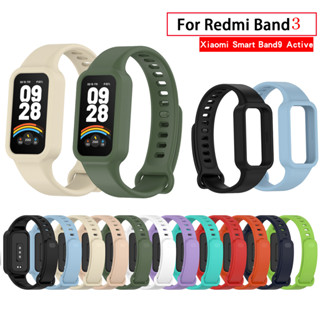 Dây đeo silicon cho dây đeo thông minh Xiaomi 9 Active / Redmi Band 3 Dây đeo đồng hồ thông minh thể thao chống nước Dây đeo cổ tay thời trang