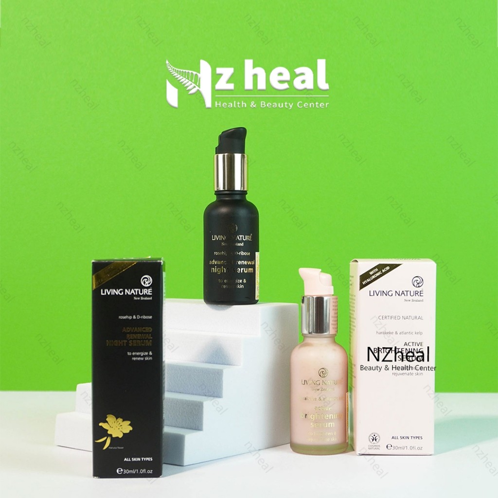 Bộ Đôi Serum Dưỡng Sáng Da Living Nature Active Brightening Serum và Renewal Night Serum