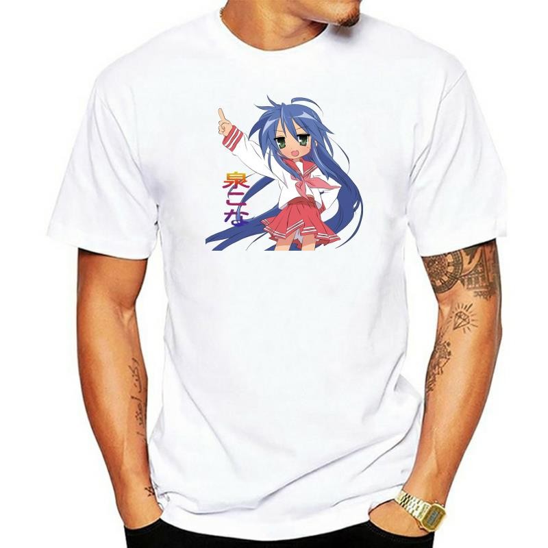 Áo nam tay ngắn Ngôi sao may mắn Anime Konata Izumi Unisex Áo nam