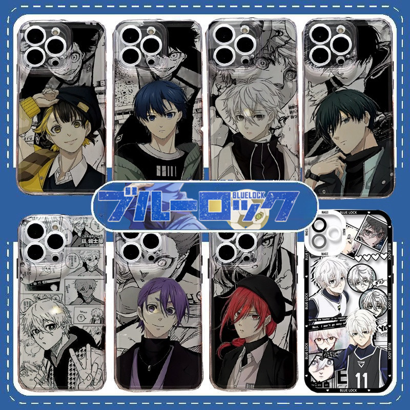 Ốp Lưng Cho IPhone 11 Pro MAX 6 6S 7 8 Plus X XS MAX XR 13promax 14promax Hoạt Hình Anime BLUE LOCK 