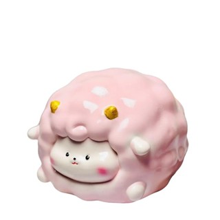 [Lỗ TRÒN] Ống tiết kiệm CỪU MÂY | Heo đất/Lợn đất, Ống heo, decor, trang trí