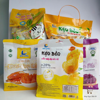 Kẹo Dẻo Xoài Cốt Trái Cây Bóc Vỏ / Kẹo dẻo Khoai lang tím làm từ khoai thật, ít đường Đại Long