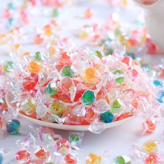  Kẹo Kim Cương Mềm Hương Vị Trái Cây Mix Vị Nhiều Màu Thơm Ngon Hấp Dẫn 
