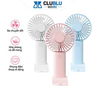 Quạt Mini Cầm Tay CHOME Sạc Pin USB Để Bàn Giá Đỡ Điện Thoại Cho Văn Phòng Học Sinh Cute Âm Không