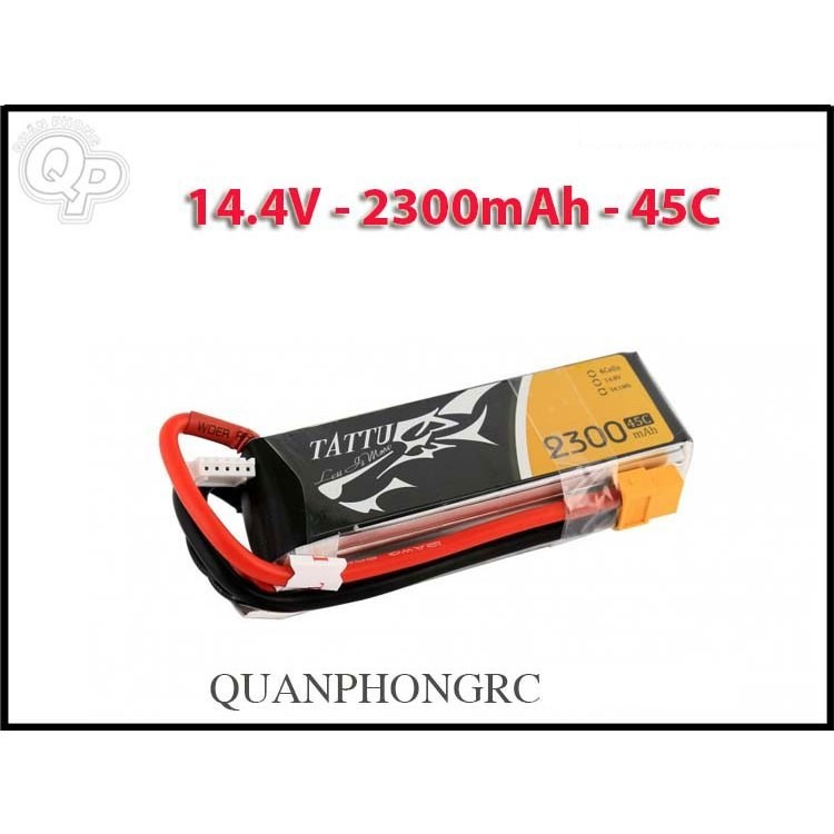 Tattu 2300mAh 4S 45C 14.8V Dành Cho Máy Bay Điều Khiển
