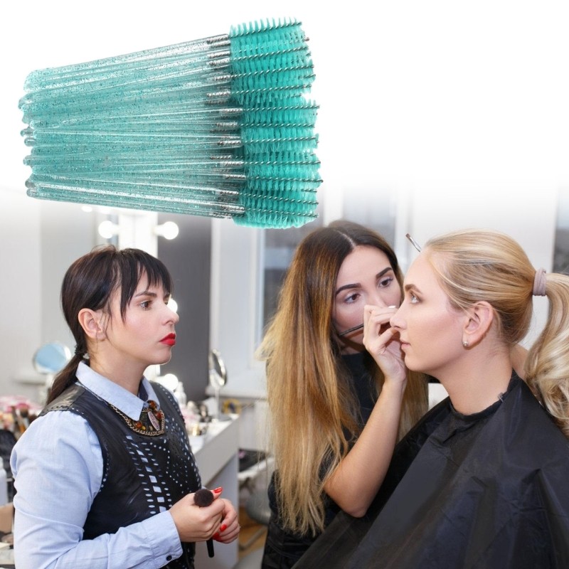 PLM Mascara Bàn Chải Lông Mày Lông Mày Lông Mi Mascara Cây Đũa Phép Applicators Bàn Chải Mắt