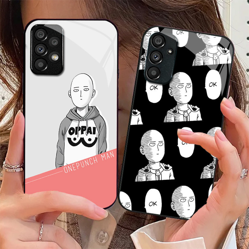 Ốp Điện Thoại Kính Cường Lực One punch man 05 Cho Samsung Galaxy A16 A15 A25 A35 A55 A53 A54 A34 A14